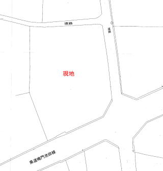 阿波市の商業地・公図