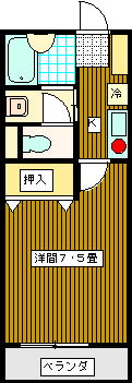コーポ玉水Ⅰ間取図