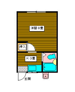 コーポオガワ間取図