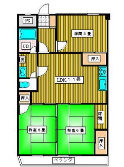 パールハイツ間取図