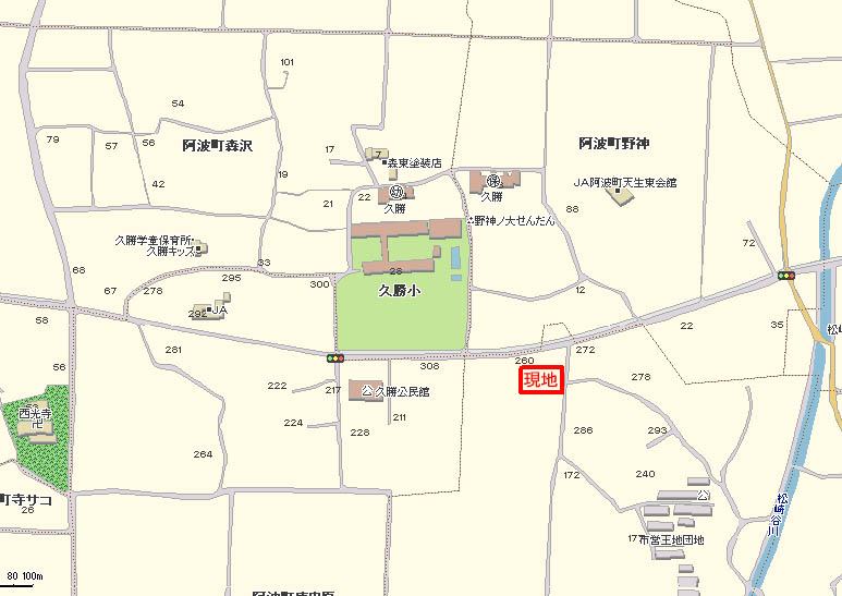プチメゾン（地図）阿波市阿波町